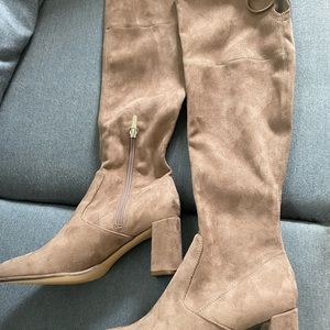 Marc Fisher Tan Over the Knee Boots.  New.  Never worn.